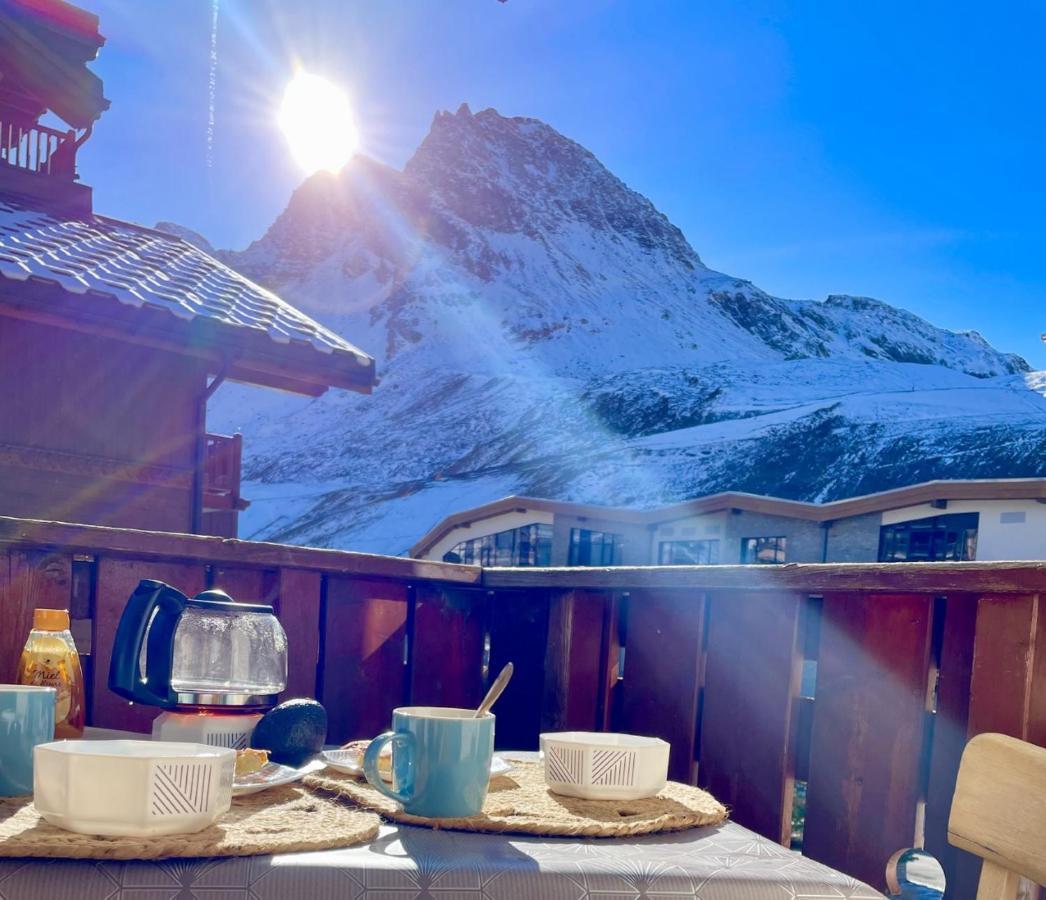 Charmant Studio Aux Pieds Des Pistes Vue Sur La Montagne Tignes Exterior photo